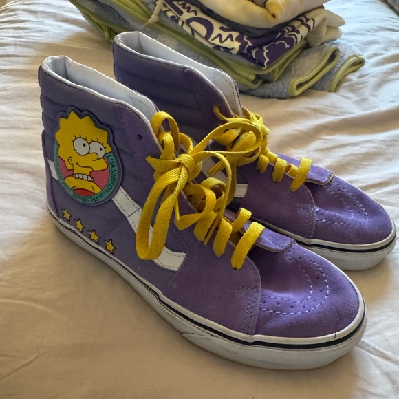Vans Shoes - EUC LISA SIMPSON VANS High-Top Sneakers Purple Suede 6 7.5 UNIVERSAL